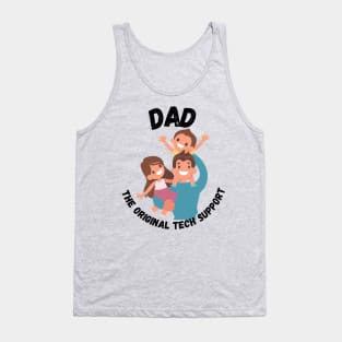 Tech-Savvy Dad: Guiding the Future Generation - Light Colors - Kids Tank Top